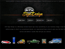 Tablet Screenshot of gtssigndesign.com